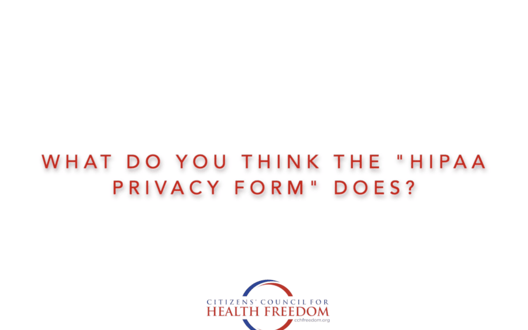 The Truth About the HIPAA Form